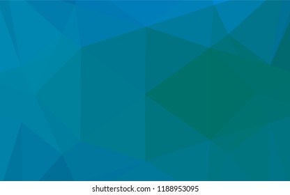 Light Blue, Green vector shining hexagonal background. A completely new color illustration in a vague style. The completely new template can be used for your brand book.