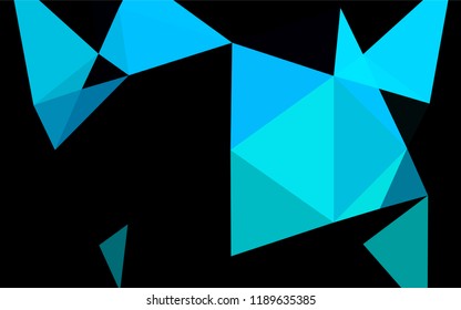 Light Blue, Green vector shining hexagonal background. Colorful illustration in abstract style with gradient. Brand new design for your business.