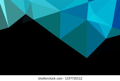 Light Blue, Green vector shining hexagonal pattern. Colorful abstract illustration with gradient. The textured pattern can be used for background.