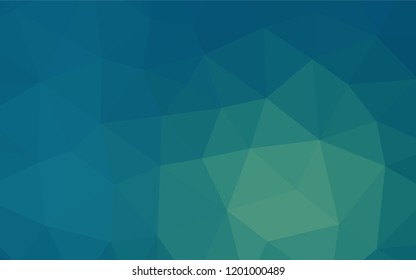 Light Blue, Green vector shining hexagonal template. Glitter abstract illustration with an elegant design. The textured pattern can be used for background.