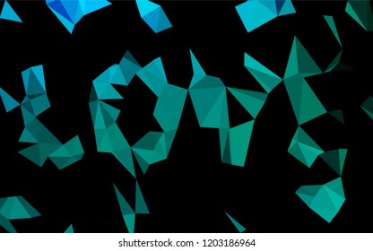 Light Blue, Green vector shining hexagonal background. A vague abstract illustration with gradient. The elegant pattern can be used as part of a brand book.