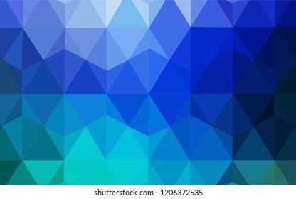 Light Blue, Green vector shining triangular backdrop. Elegant bright polygonal illustration with gradient. Pattern for a brand book's backdrop.