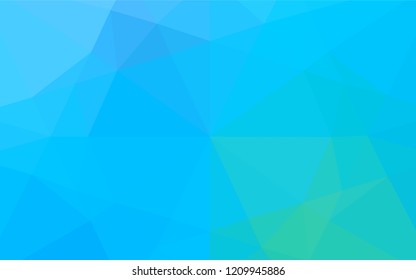 Light Blue, Green vector shining hexagonal pattern. Glitter abstract illustration with an elegant design. The polygonal design can be used for your web site.