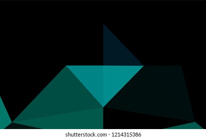 Light Blue, Green vector shining hexagonal background. Glitter abstract illustration with an elegant design. Brand new style for your business design.