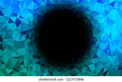 Light Blue, Green vector shining hexagonal background. A sample with polygonal shapes. The completely new template can be used for your brand book.