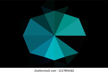 Light Blue, Green vector shining hexagonal template. A sample with polygonal shapes. The completely new template can be used for your brand book.