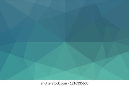 Light Blue, Green vector shining hexagonal background. Colorful abstract illustration with gradient. The template can be used as a background for cell phones.