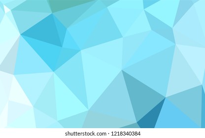 Light Blue, Green vector shining triangular backdrop. Modern abstract illustration with triangles. Textured pattern for your backgrounds.