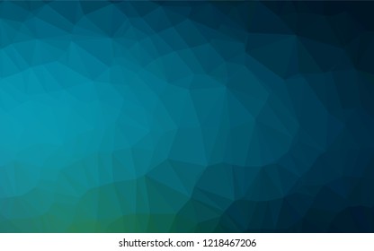 Light Blue, Green vector shining hexagonal template. A vague abstract illustration with gradient. A completely new design for your business.