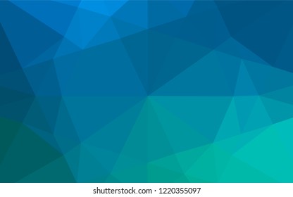 Light Blue, Green vector shining hexagonal pattern. A sample with polygonal shapes. A completely new template for your business design.