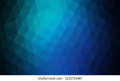 Light Blue, Green vector shining triangular cover. Triangular geometric sample with gradient.  Brand new design for your business.