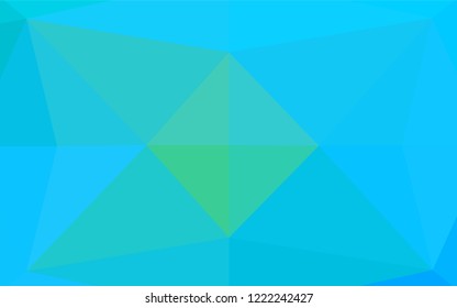 Light Blue, Green vector shining hexagonal background. A vague abstract illustration with gradient. A completely new design for your business.