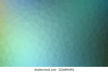 Light Blue, Green vector shining triangular layout. Modern abstract illustration with triangles. Triangular pattern for your design.