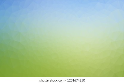 Light Blue, Green vector shining hexagonal background. Colorful illustration in abstract style with gradient. The polygonal design can be used for your web site.