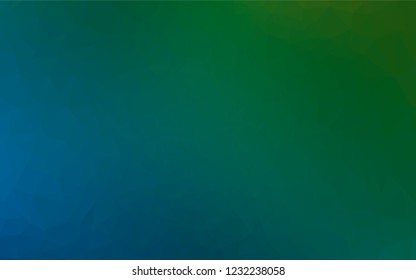 Light Blue, Green vector shining hexagonal pattern. An elegant bright illustration with gradient. The template can be used as a background for cell phones.