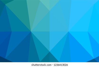 Light Blue, Green vector shining hexagonal template. A completely new color illustration in a vague style. The completely new template can be used for your brand book.