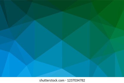 Light Blue, Green vector shining hexagonal background. Shining colored illustration in a Brand new style. The elegant pattern can be used as part of a brand book.