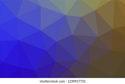 Light Blue, Green vector shining triangular backdrop. A completely new color illustration in a polygonal style. Template for cell phone's backgrounds.
