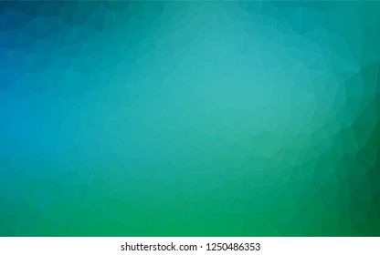 Light Blue, Green vector shining hexagonal template. Brand new colored illustration in blurry style with gradient. A new texture for your design.