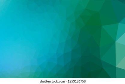 Light Blue, Green vector shining hexagonal template. Colorful abstract illustration with gradient. A new texture for your design.