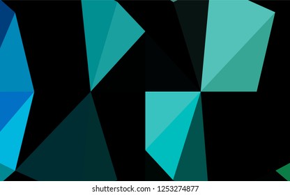 Light Blue, Green vector shining hexagonal pattern. Glitter abstract illustration with an elegant design. A completely new design for your business.