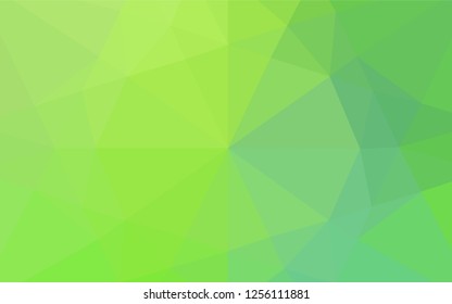 Light Blue, Green vector shining hexagonal template. A vague abstract illustration with gradient. A completely new design for your business.