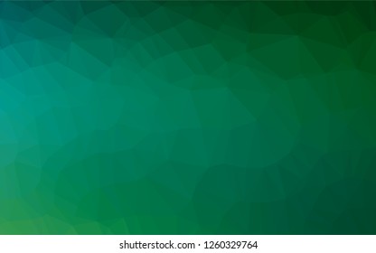 Light Blue, Green vector shining hexagonal background. Creative geometric illustration in Origami style with gradient. Brand new design for your business.