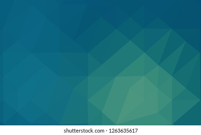 Light Blue, Green vector shining triangular background. A completely new color illustration in a vague style. Brand new style for your business design.
