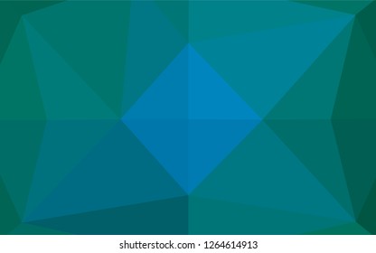Light Blue, Green vector shining hexagonal background. A completely new color illustration in a vague style. The completely new template can be used for your brand book.