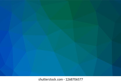 Light Blue, Green vector shining hexagonal pattern. Glitter abstract illustration with an elegant design. A completely new template for your business design.