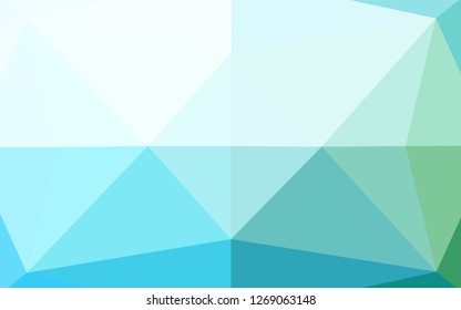Light Blue, Green vector shining hexagonal template. Colorful illustration in abstract style with gradient. The elegant pattern can be used as part of a brand book.