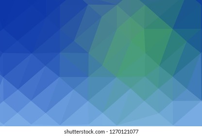 Light Blue, Green vector shining triangular template. A completely new color illustration in a vague style. Completely new design for your business.