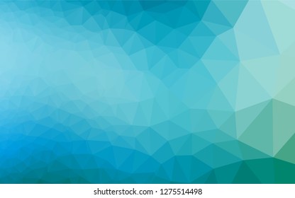 Light Blue, Green vector shining hexagonal pattern. Colorful illustration in abstract style with gradient. Brand new style for your business design.