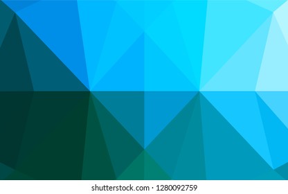 Light Blue, Green vector shining hexagonal template. Colorful abstract illustration with gradient. A new texture for your design.