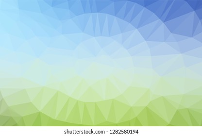 Light Blue, Green vector shining hexagonal template. Brand new colored illustration in blurry style with gradient. The elegant pattern can be used as part of a brand book.