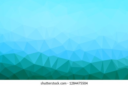 Light Blue, Green vector shining triangular template. Brand new colorful illustration in with gradient. Template for your brand book.