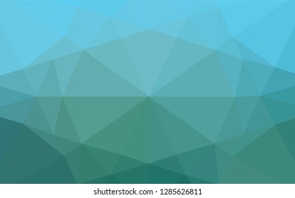 Light Blue, Green vector shining hexagonal template. A vague abstract illustration with gradient. The textured pattern can be used for background.