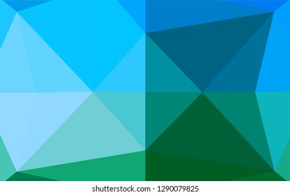 Light Blue, Green vector shining hexagonal background. Glitter abstract illustration with an elegant design. A completely new design for your business.