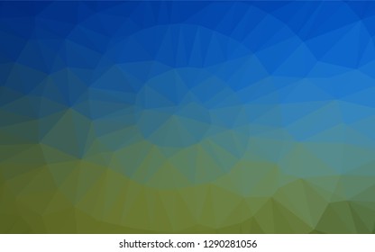 Light Blue, Green vector shining hexagonal background. Shining colored illustration in a Brand new style. The completely new template can be used for your brand book.