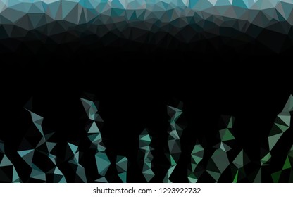 Light Blue, Green vector shining triangular pattern. Shining colored illustration in a Brand new style. Brand new design for your business.