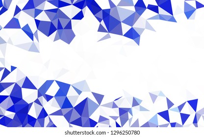 Light Blue, Green vector shining triangular layout. Polygonal abstract illustration with gradient. Pattern for a brand book's backdrop.