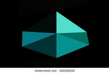 Light Blue, Green vector shining triangular background. Shining colored illustration in a Brand new style. Completely new template for your business design.