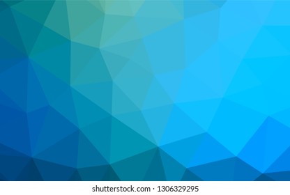 Light Blue, Green vector shining hexagonal background. Colorful illustration in abstract style with gradient. The completely new template can be used for your brand book.