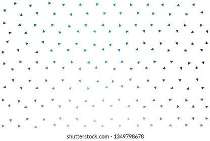 Light Blue, Green vector  shining triangular backdrop. Polygonal abstract illustration with gradient. Completely new template for your banner.