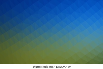 Light Blue, Green vector shining triangular template. A completely new color illustration in a vague style. The best triangular design for your business.