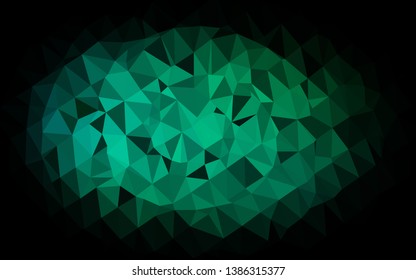 Light Blue, Green vector shining triangular template. Brand new colorful illustration in with gradient. Brand new design for your business.