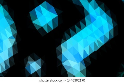 Light Blue, Green vector shining triangular template. Modern geometrical abstract illustration with gradient. Textured pattern for background.