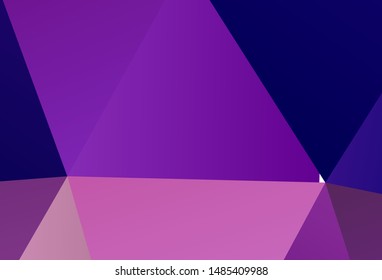 Light Blue, Green vector shining triangular backdrop. Creative geometric illustration in Origami style with gradient. New template for your brand book.
