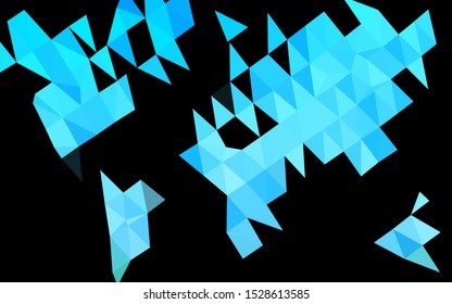 Light Blue, Green vector shining triangular template. Glitter abstract illustration with an elegant design. Completely new design for your business.