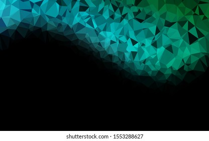 Light Blue, Green vector shining triangular background. An elegant bright illustration with gradient. Polygonal design for your web site.